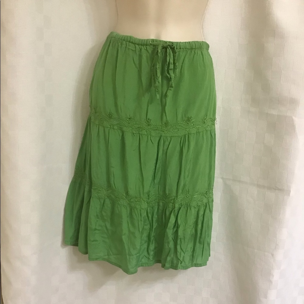 BHAG'S green skirt